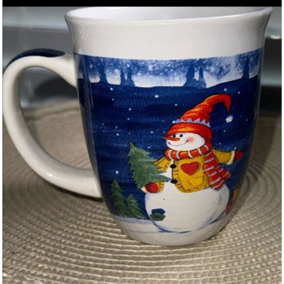BigMouth Inc. Holiday Christmas Mugs With Snowman Prints - Picture 8 of 16